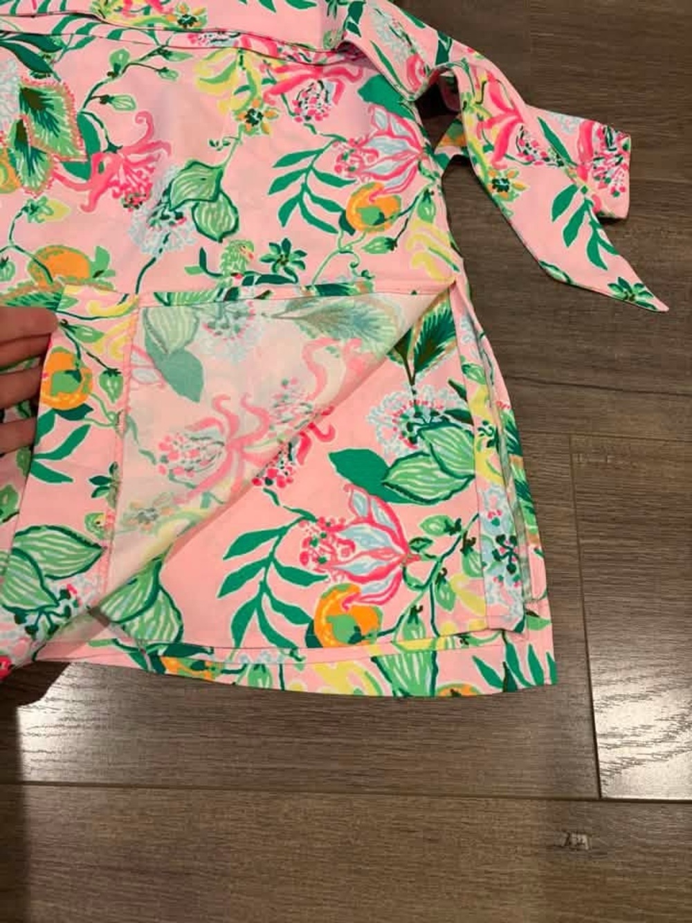 Lilly Pulitzer Kylo strapless skirted romper "Via Amore Spritzer" Dress - Picture 4 of 5